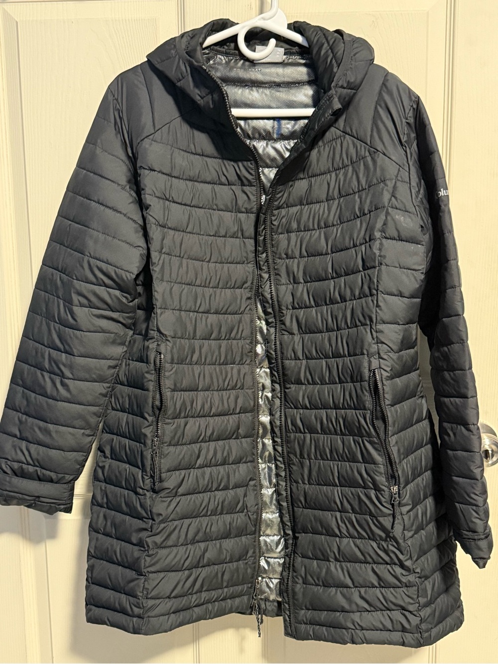 Columbia Women's Black Quilted Hooded Packable Puffer Coat